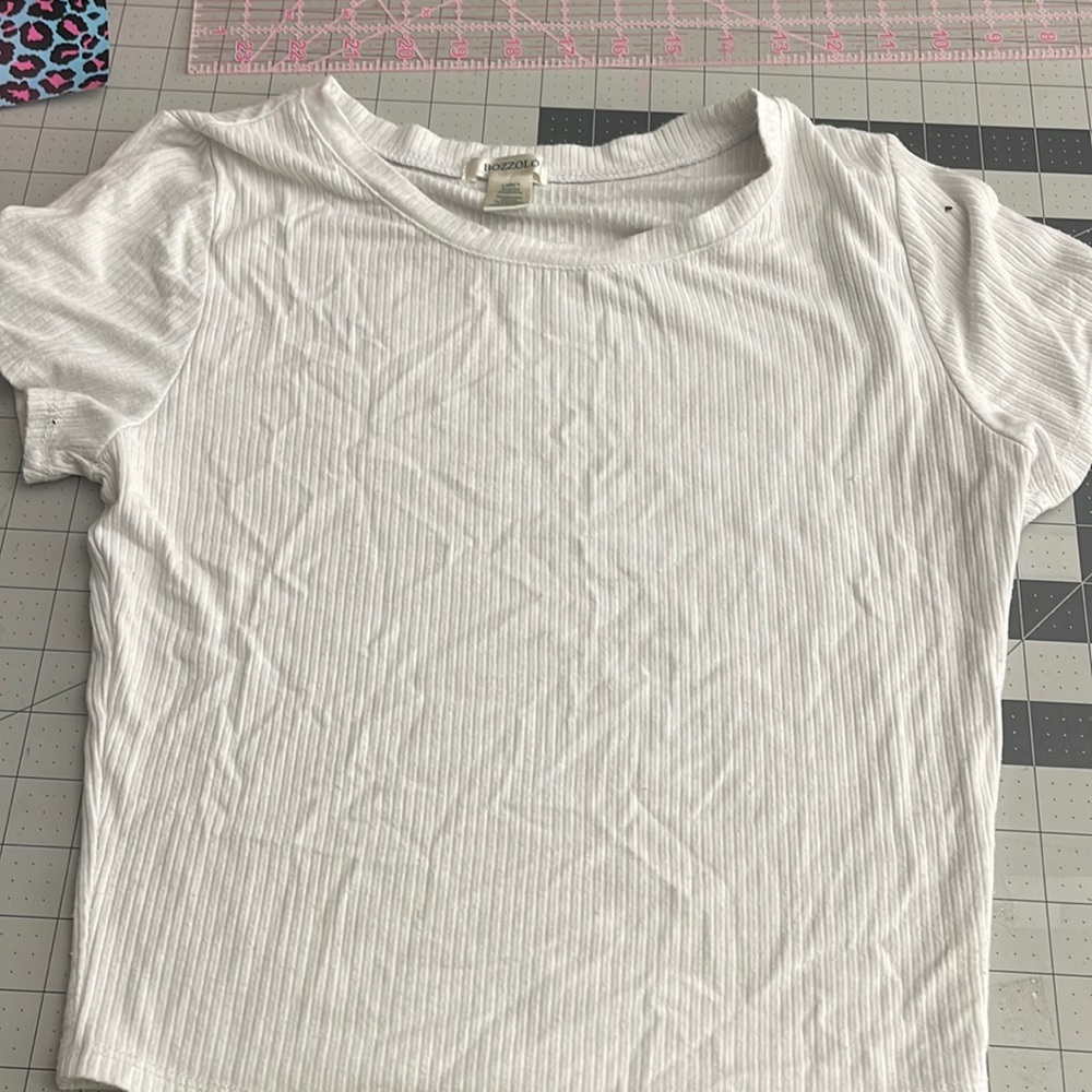 White crop top
